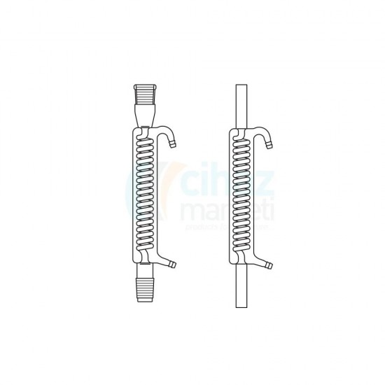CMT-SS01-0400 Spiralli soğutucu, Çift Şilifli NS: 29/32, Ceket Boyu 400 mm CMT-SS01-0400 Spiralli soğutucu, Çift Şilifli NS: 29/32, Ceket Boyu 400 mm