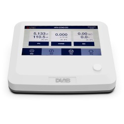 DLAB DPC100T Masaüstü Dokunmatik Ekranlı pH, ORP, İletkenlik, TDS, Tuzluluk, Direnç ve Sıcaklık Ölçer, Manyetik Karıştırıcı, D201G pH Probu, DCON201TG İletkenlik Probu ve DTEMP-01 Sıcaklık Probu ile
