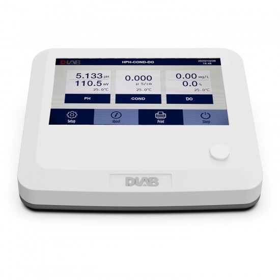 DLAB DPD100T Masaüstü Dokunmatik Ekranlı pH, ORP, Polarografik Tip DO ve Sıcaklık Ölçer, Manyetik Karıştırıcı, D201G pH Probu ve DTEMP-01 Sıcaklık Probu ile DLAB DPD100T Masaüstü Dokunmatik Ekranlı pH, ORP, Polarografik Tip DO ve Sıcaklık Ölçer, Manyetik Karıştırıcı, D201G pH Probu ve DTEMP-01 Sıcaklık Probu ile
