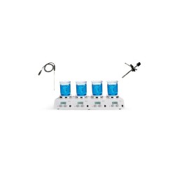 DLAB MS-H340-S4 Package Çoklu Isıtıcılı Manyetik Karıştırıcı Sıcaklık Probu ve Prob Tutucu