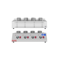 Nükleon NYC-100-4 Soxholet Yağ Tayin Cihazı, 4'lü Cam Malzeme Takımı, 250 veya 500 ml Balonlar ile Çalışma Özelliği, Ayrı Ayrı Sıcaklık Ayar Düğmesi