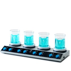 VELP AM4 Dijital PRO Çoklu Isıtıcılı Manyetik Karıştırıcı