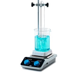 VELP AREC 4 Digital Seramik Isıtıcılı Manyetik Karıştırıcı 5 L, 1500 rpm Sıcaklık Probu, Destek Çubuğu ve Kelepçe ile