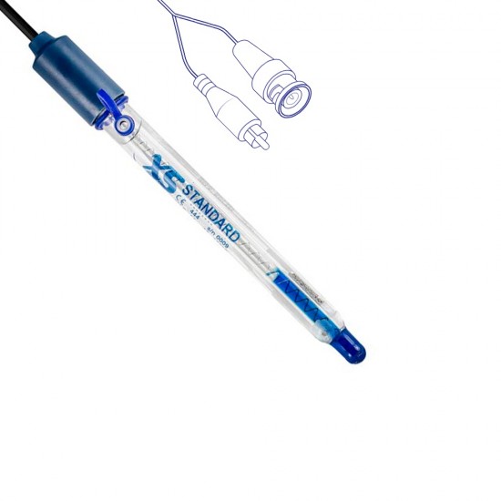 XS Instruments STANDARD T-BNC pH Elektrotu 0…14 pH / -10…100 °C XS Instruments STANDARD T-BNC pH Elektrotu 0…14 pH / -10…100 °C