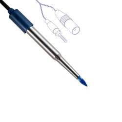 XS Instruments 2 Pore Steel T DIN pH Elektrotu Et ve Peynir Uygulamaları İçin 0…14 pH / 0…80 °C