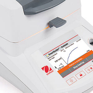 OHAUS MB120 nem tayin cihazının ısıtma odası ve tartım pan tasarımı.