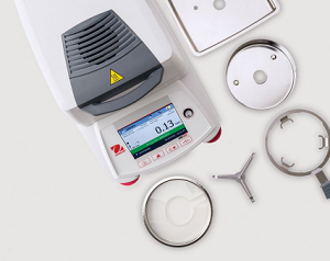 OHAUS MB120 cihazının dayanıklı kullanım kapağı ve tasarımı.